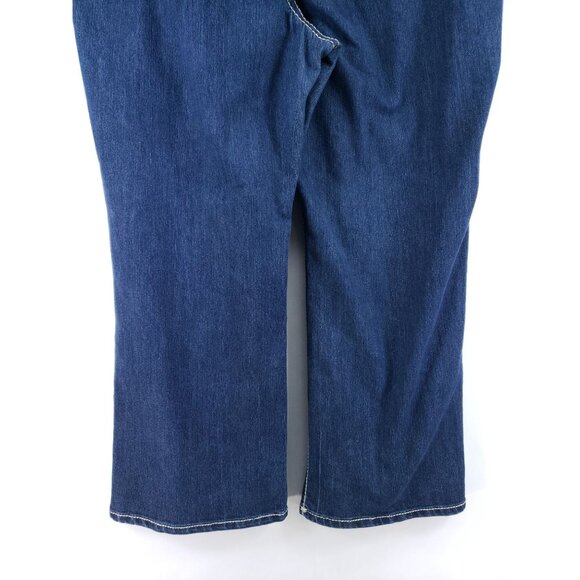Nine West Womens Wide Leg Denim Jeans Size 24W Stretch Cotton Blend Blue - Picture 4 of 11